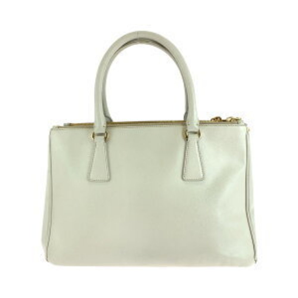 Prada Galleria Bag Triangular White Shoulder Leat… - image 2